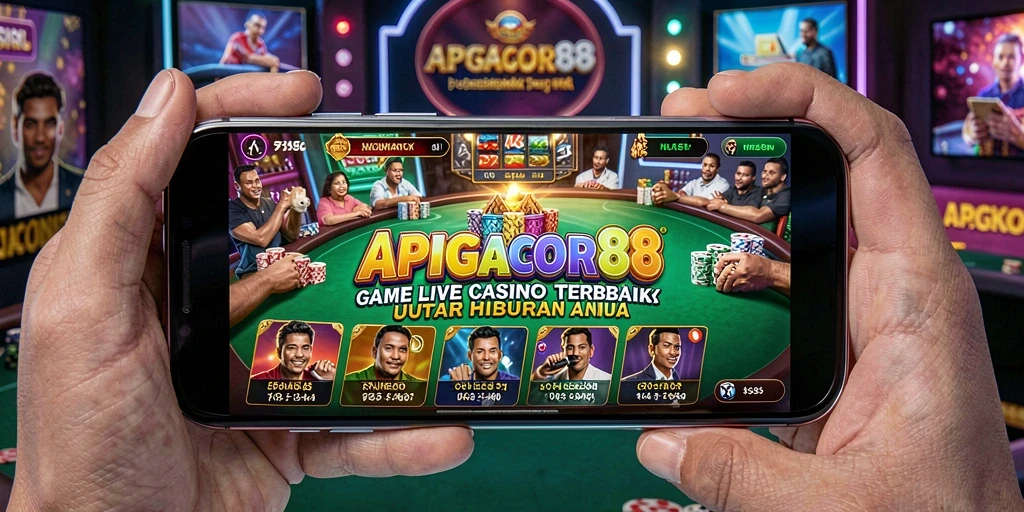 Tampilan gameplay Live Casino yang menarik di APIGACOR88.