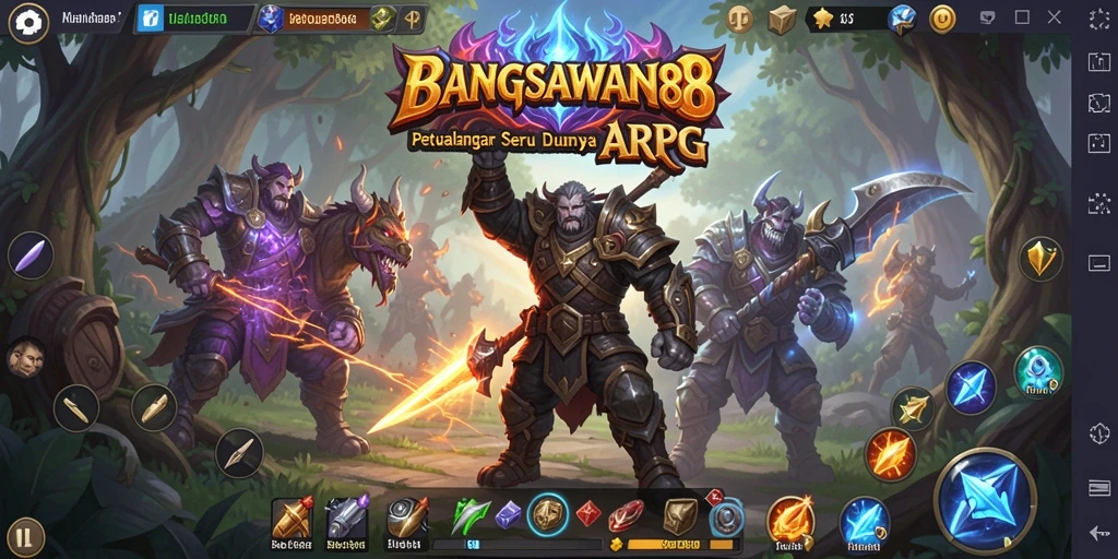 Tampilan gameplay seru BANGSAWAN88 di dunia ARPG.