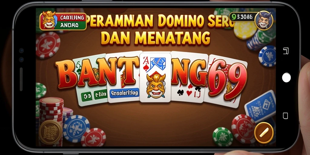 Tampilan gameplay seru dalam BANTENG69 saat bermain Domino.