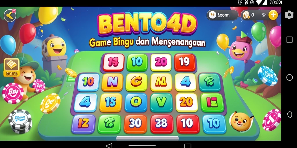 Tampilan gameplay Bingo yang menakjubkan di BENTO4D.