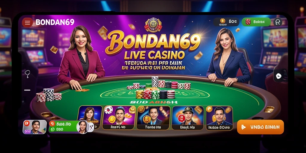 Tampilan menarik dari permainan Live Casino BONDAN69.