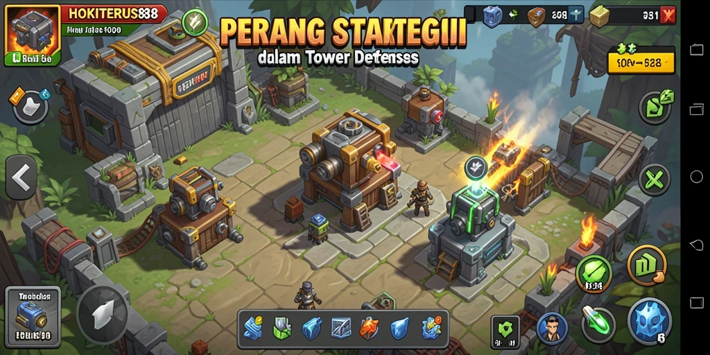 Tangkapan layar gameplay HOKITERUS88 menunjukkan pertempuran strategis yang mendebarkan.