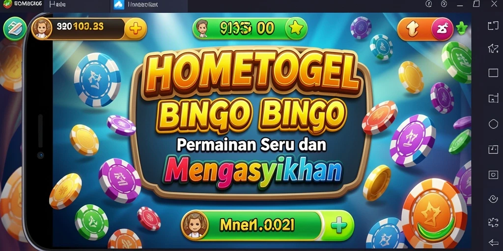 Screenshot menunjukkan gameplay menarik dan interaksi pemain Bingo di HOMETOGEL.