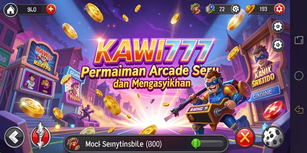 Screenshot menunjukkan gameplay mendebarkan dari KAWI777.