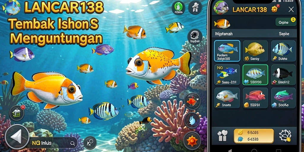 Gameplay seru LANCAR138 dengan ikan yang beraneka ragam.