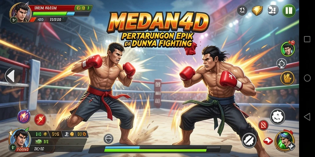 Tangkapan layar MEDAN4D menampilkan pertarungan mendebarkan antar karakter.