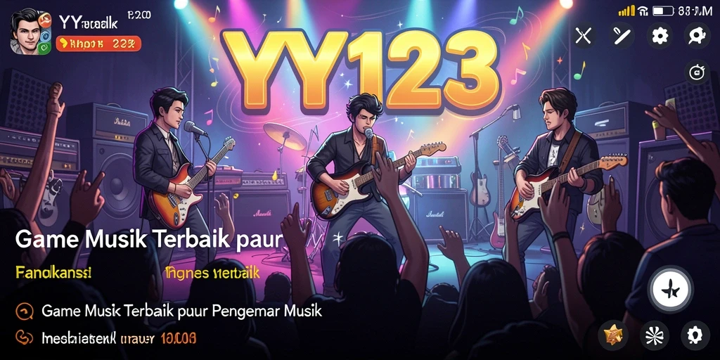 Gameplay YY123 yang menggembirakan dan penuh interaksi musik.